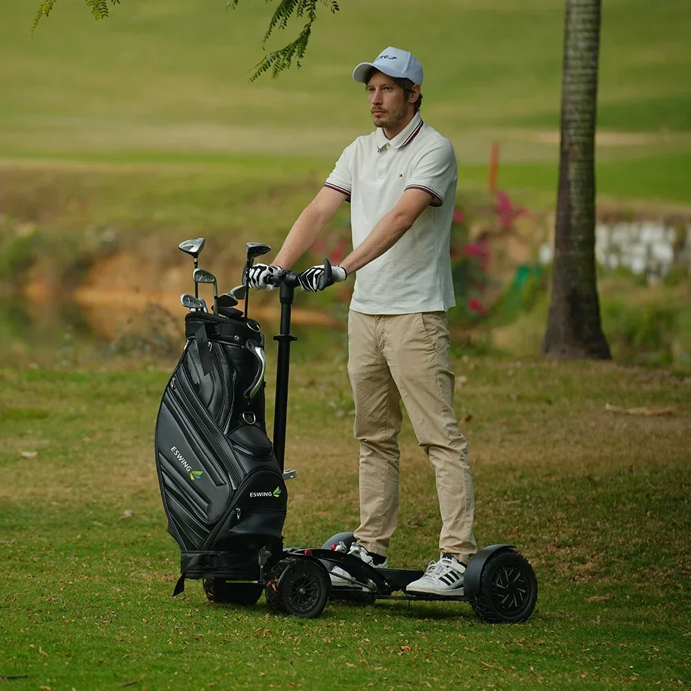 Factory Eswing Aluminium Mini Folding Golf Electric Trolley Foldable Push Cart Lightweight Golf Scooter For Sale