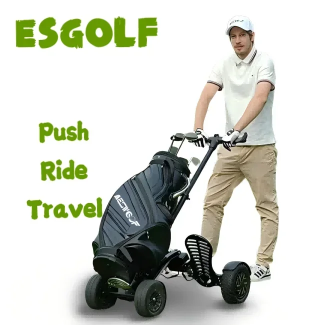 Factory Eswing Aluminium Mini Folding Golf Electric Trolley Foldable Push Cart Lightweight Golf Scooter For Sale