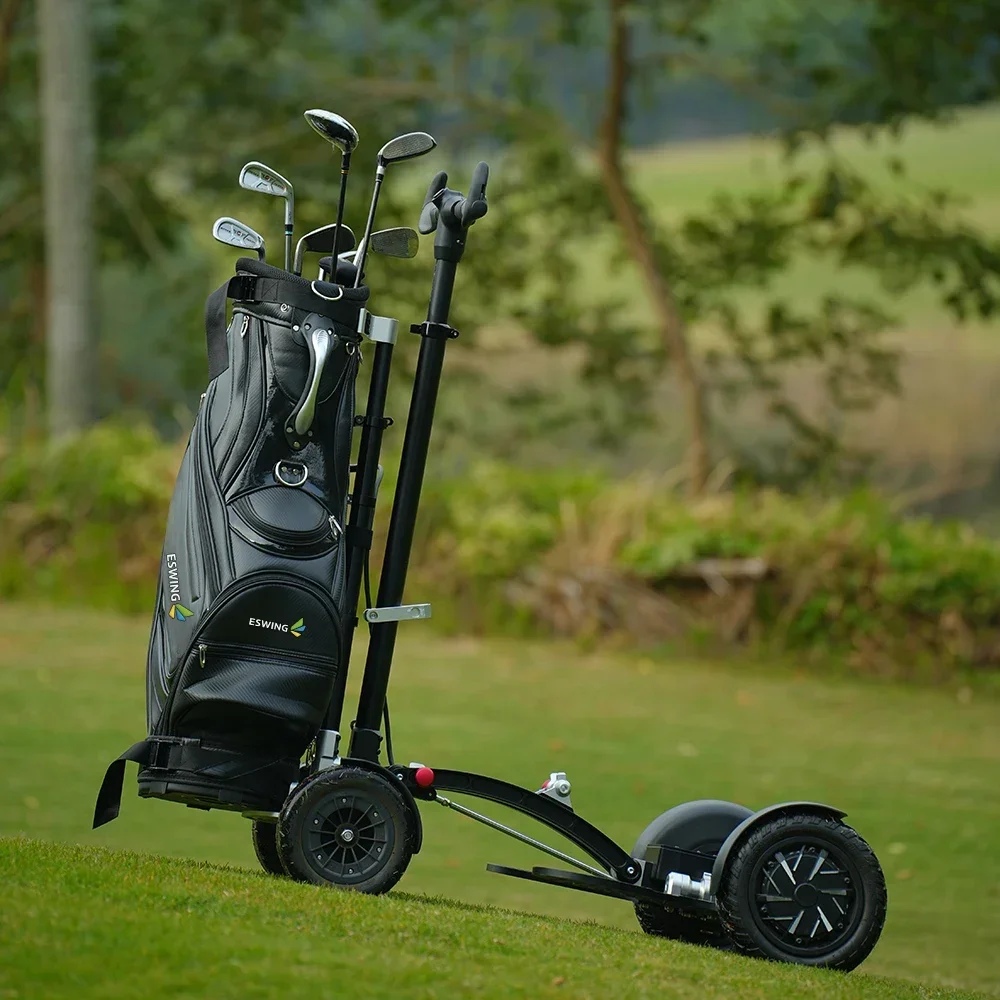 Factory Eswing Aluminium Mini Folding Golf Electric Trolley Foldable Push Cart Lightweight Golf Scooter For Sale
