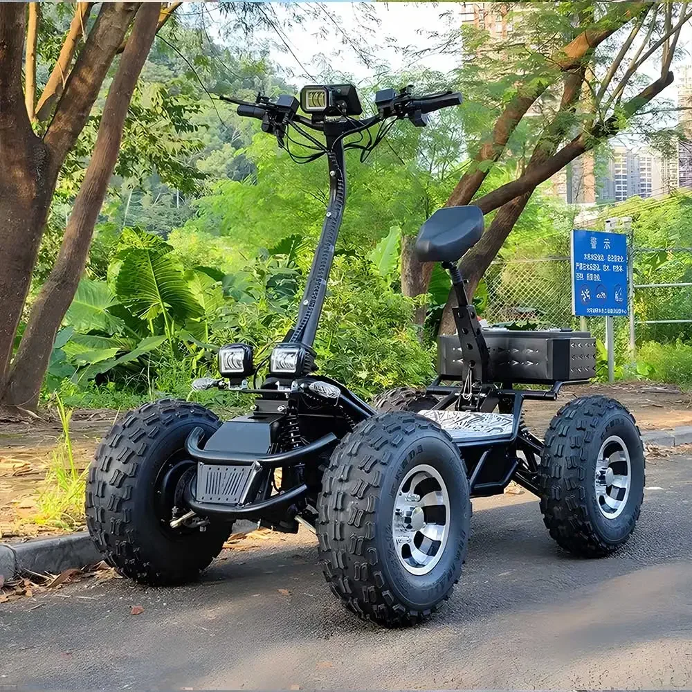 ESWING High Power 10000 Motor 50 M-p-h Folding All Terrain 60v 50ah Domestic Battery 4 Wheel 4x4 Atv Off Road Electric Scooter