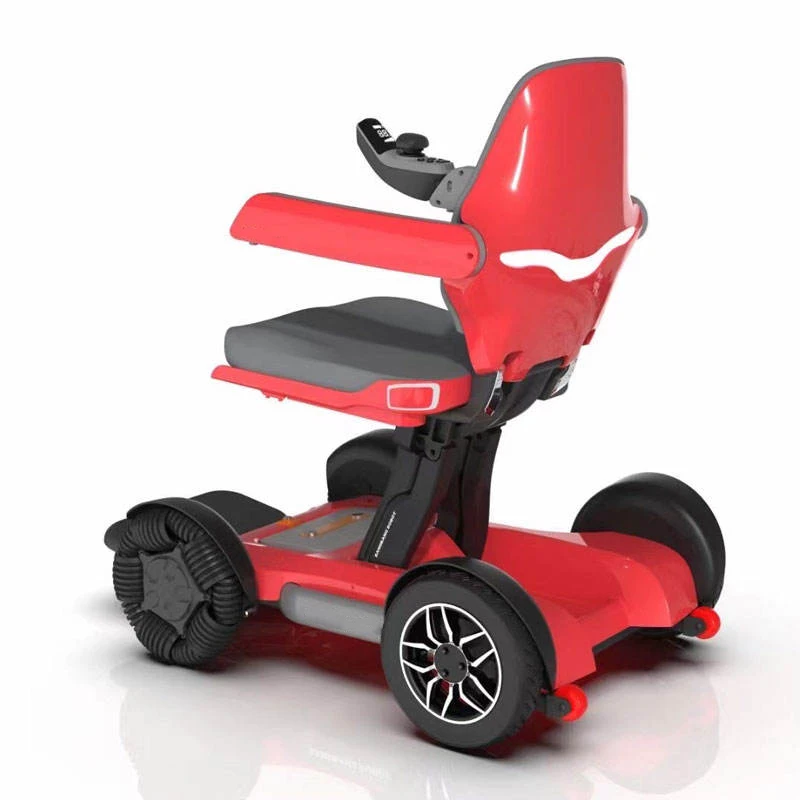 Auto-Folding Electric Scooter Smart Robot Joystick Handicapped-Friendly and Remote Control for Elderly Use