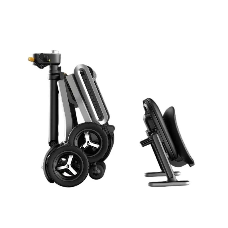 Ultra-light electric scooter folding electric four-wheeler elderly scooter electric bicycle