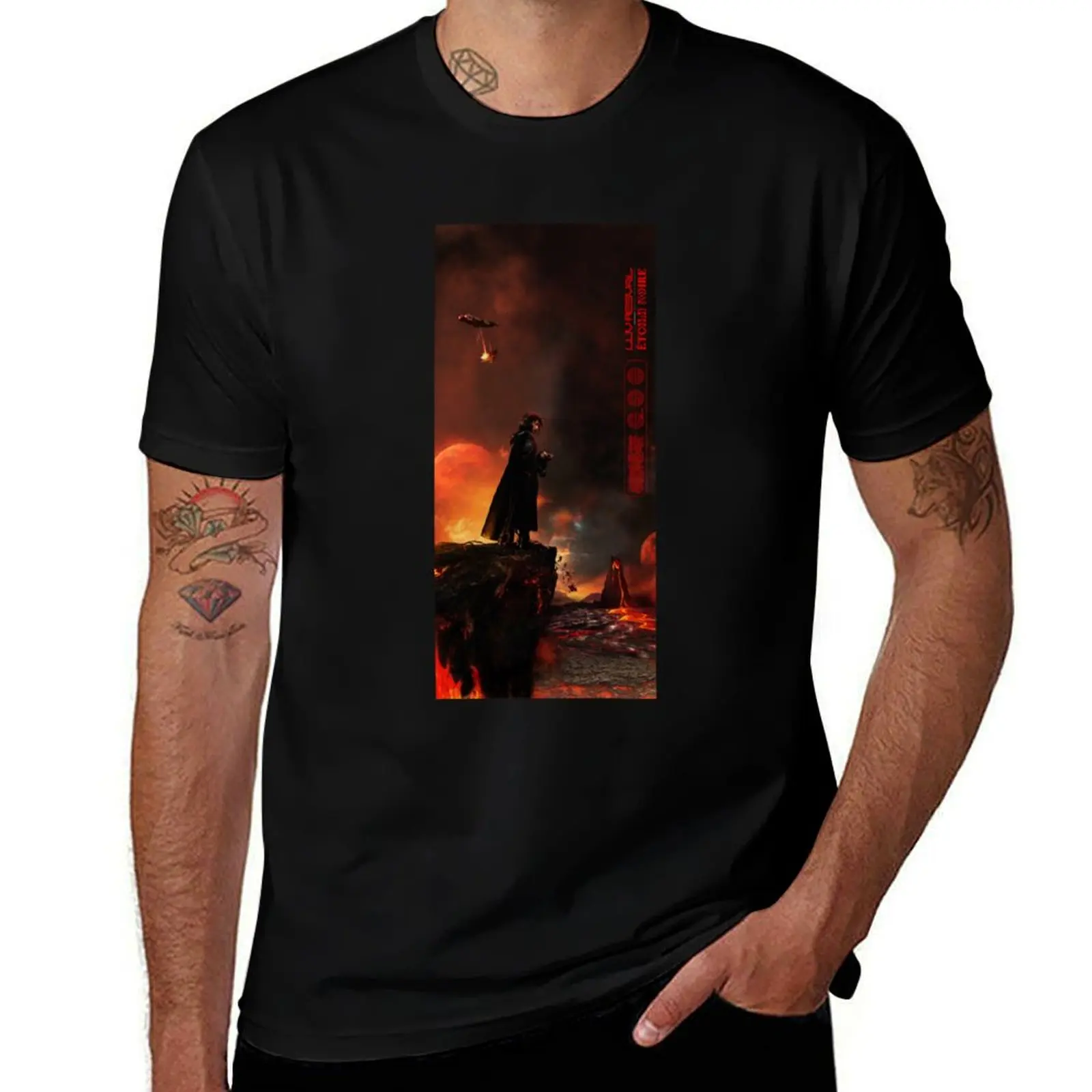 Luv Resval - Etoile Noir premium échancré T-Shirt Work Wear Lightweight Tee