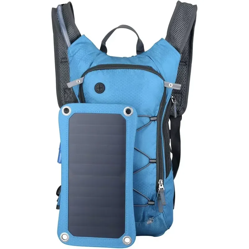 Waterproof Solar Panel Backpack Anti Theft Laptop Bag for Camping Hiking Travel with USB Charging Port Outdoor Notebook