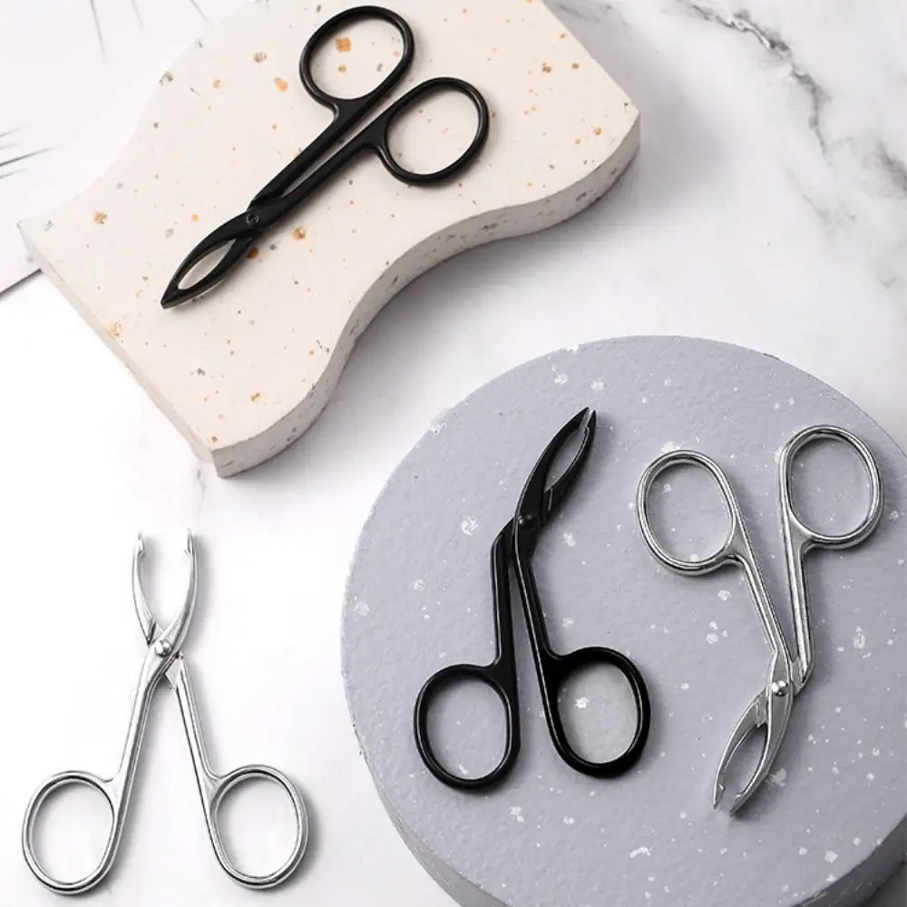 Hair Removal Epilating Tool Straight Tip Tweezers Clip Elbow Eyebrow Pliers Clip Eyebrow Tweezers Hair Plucker Hairgripping