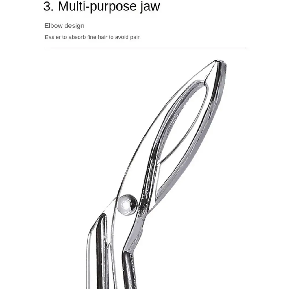Hair Removal Epilating Tool Straight Tip Tweezers Clip Elbow Eyebrow Pliers Clip Eyebrow Tweezers Hair Plucker Hairgripping