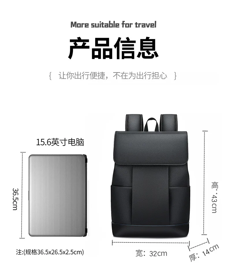 Business Casual Backpack for Men,Laptop Bag for Work Travel Durable Commuter Daypack with USB Port,Carry-On Luggage