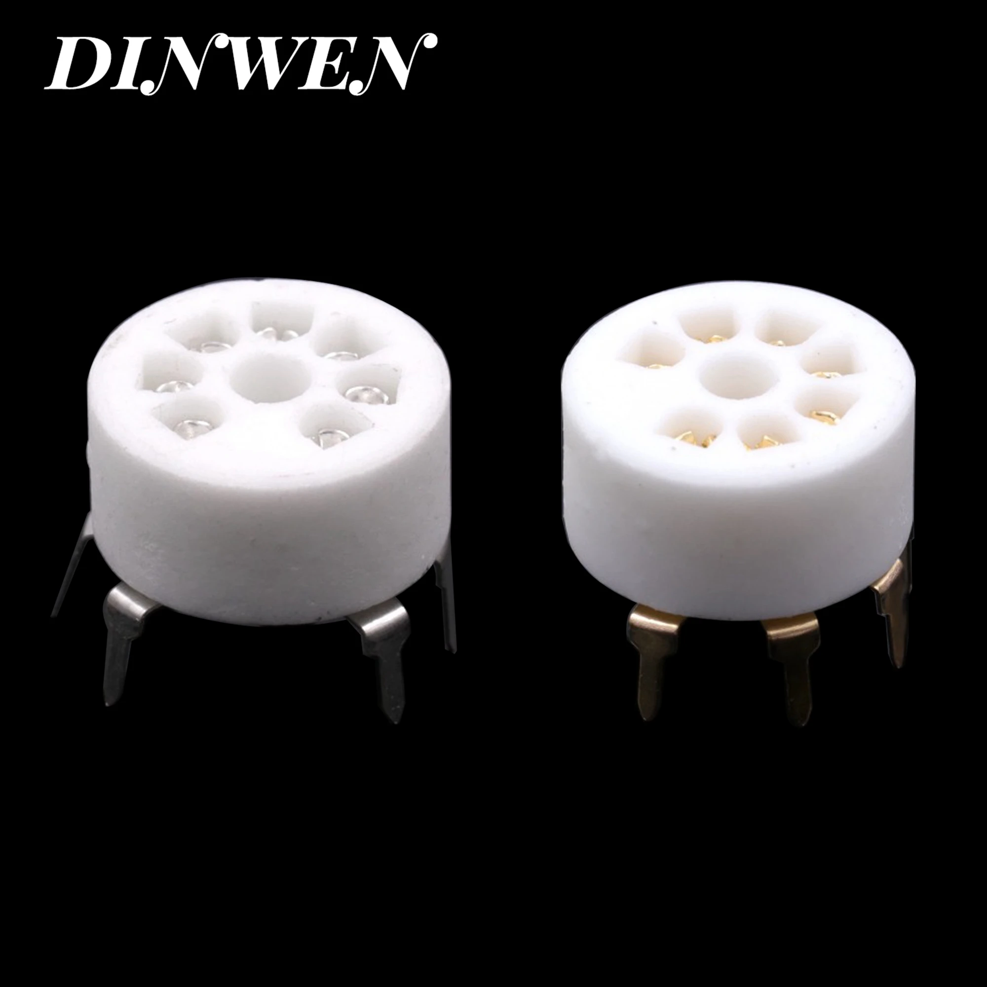7PIN TUBE SOCKET B7G Ceramic Valve Base for 6AU6 EF95 6C4 6X4 6066 6AQ5 6AV6 50C5 Vintage Audio Amplifier DIY PCB Mount