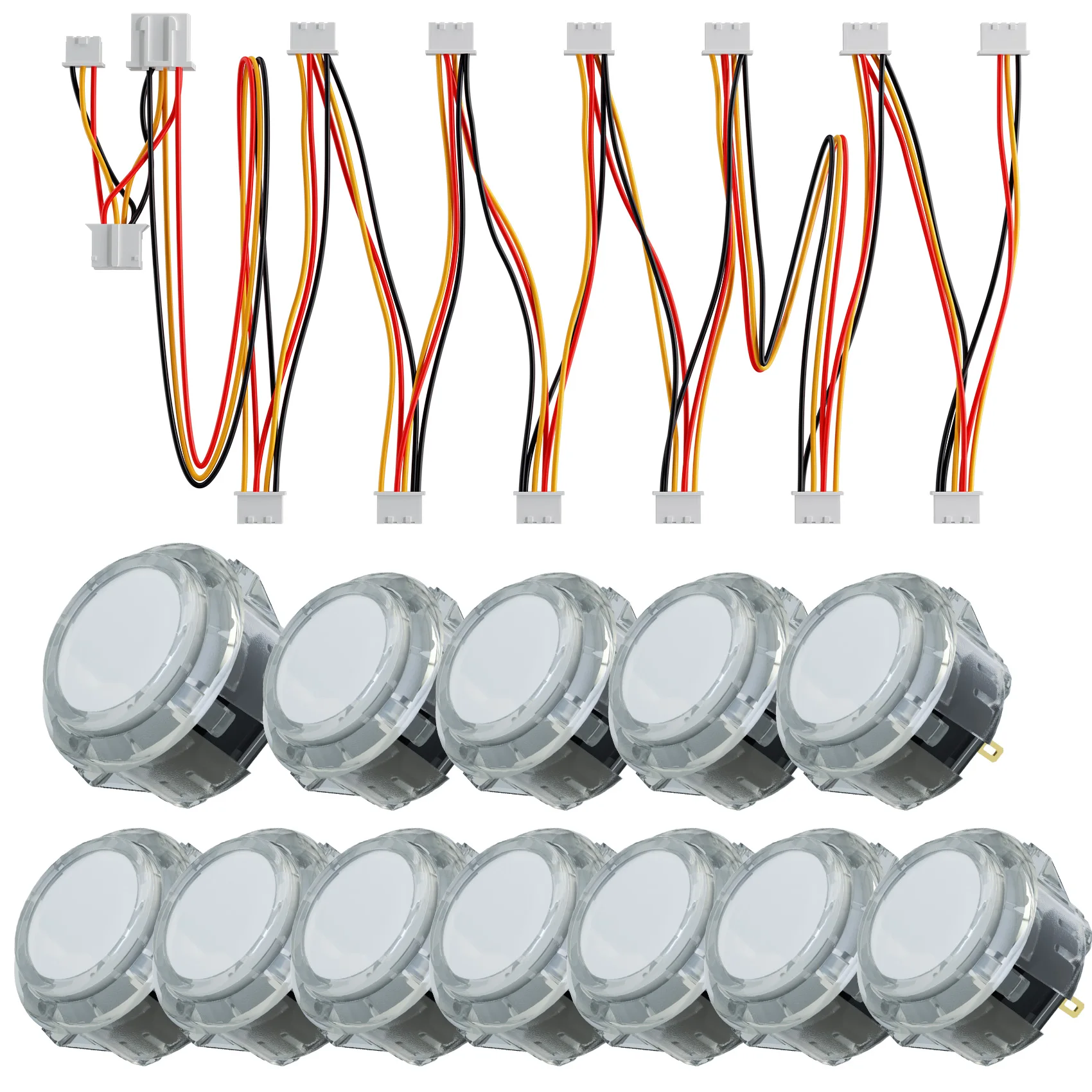 QANBA Gravity KS Arcade Buttons RGB LED Illuminated Buttons Arcade Sticks DIY Parts