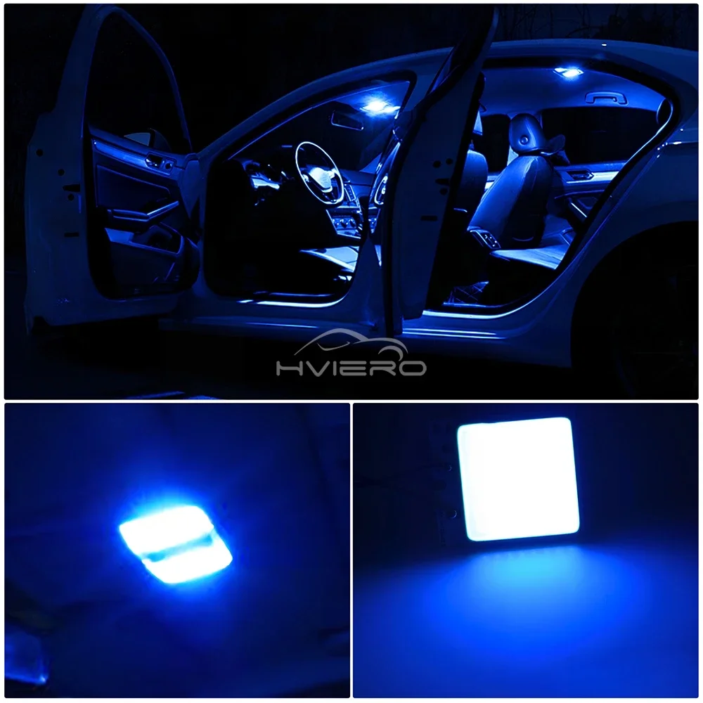 2PCS Car Door Light Parking Bulbs T10 W5W 16/24/36/48SMD Reading Led 12V Auto Interior Dome Festoon Trunk License Plate Lamping