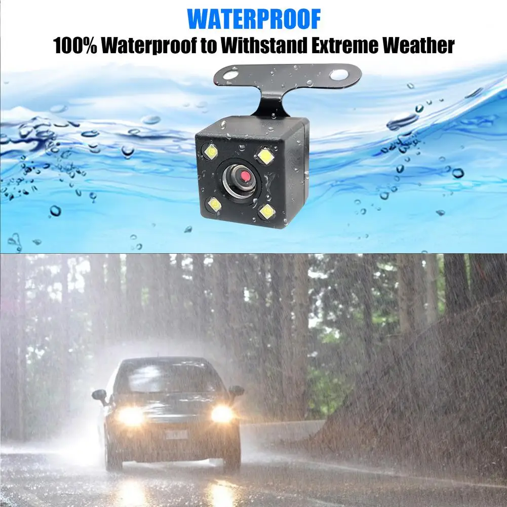 5 Pin HD Car Rear View Camera Reverse 4LED Night Vision Video Camera 170 Degree For Car Parking Camera Car Accessories
