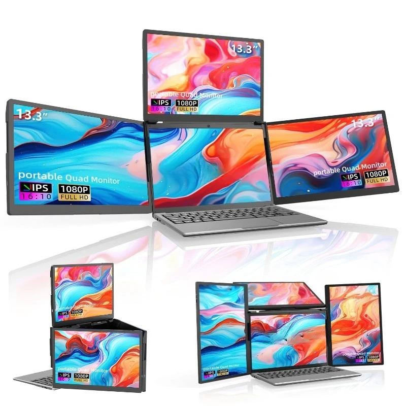 Laptop expansion screen, first-line three-screen, LCD portable display, external expansion secondary screen