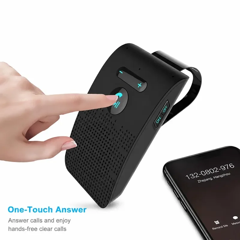 for SP09 Car Bluetooth MP3 Speaker Hands-free Phone System Sunshade Mount Audio Receiver