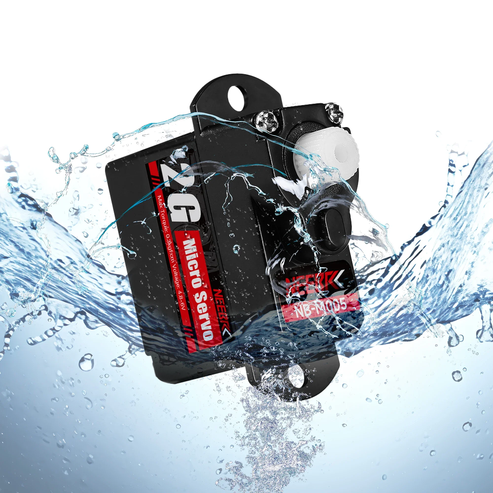 NEEBRC 2g Mini Digital Coreless Servo Plastic/Metal Gear Waterproof Motor for RC Car Fixed-wing Plane Helicopter Boat Robot Toy