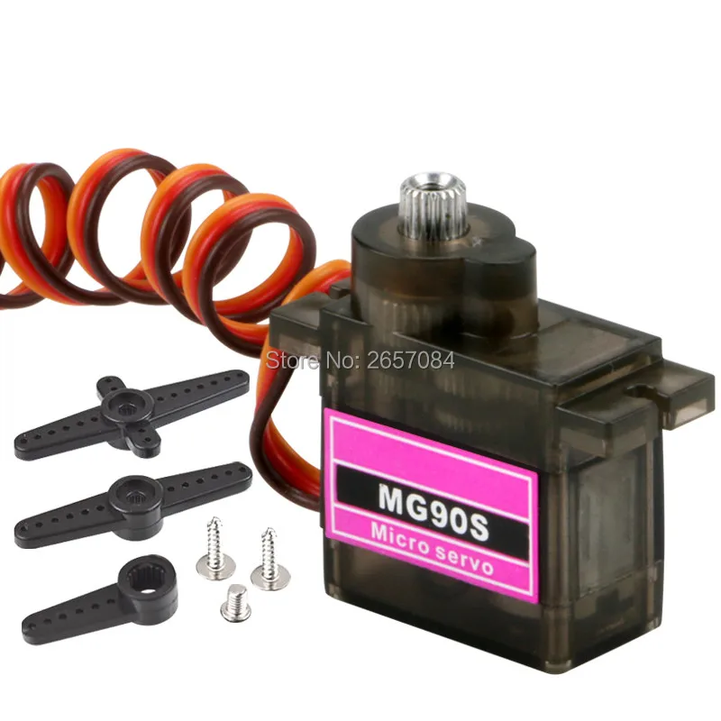4 pcs/lot MG90S mg90s Metal gear Digital 14g mini Servo For Rc Helicopter Plane Boat Car Model is special