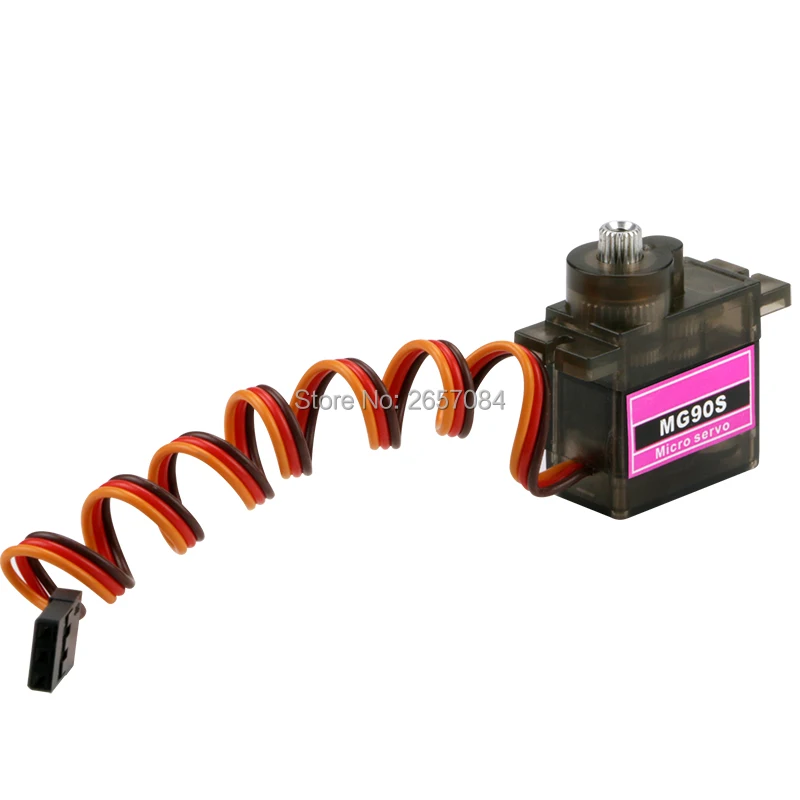 4 pcs/lot MG90S mg90s Metal gear Digital 14g mini Servo For Rc Helicopter Plane Boat Car Model is special
