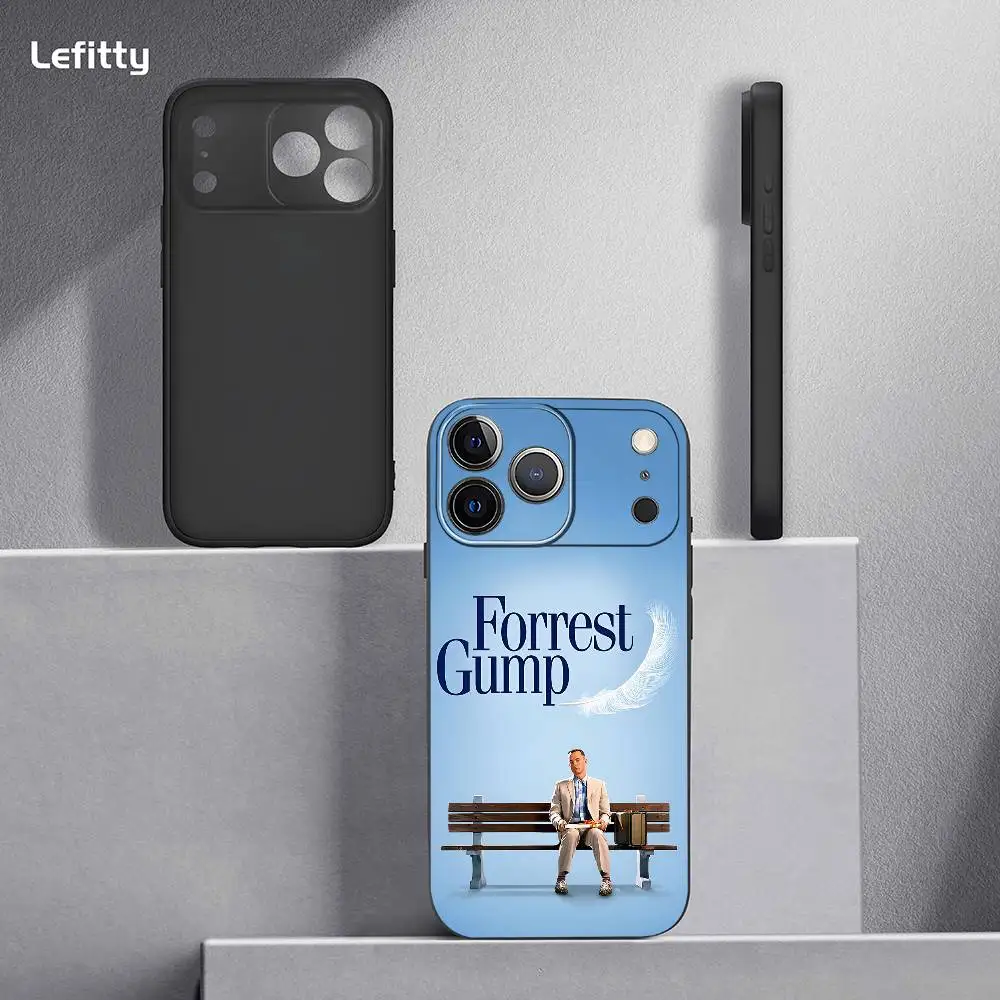 Movie F-Forrest Gump Phone Case For iPhone 17 16 15 14 13 Pro Max Plus Mini Black Frosted Soft Shell Funda