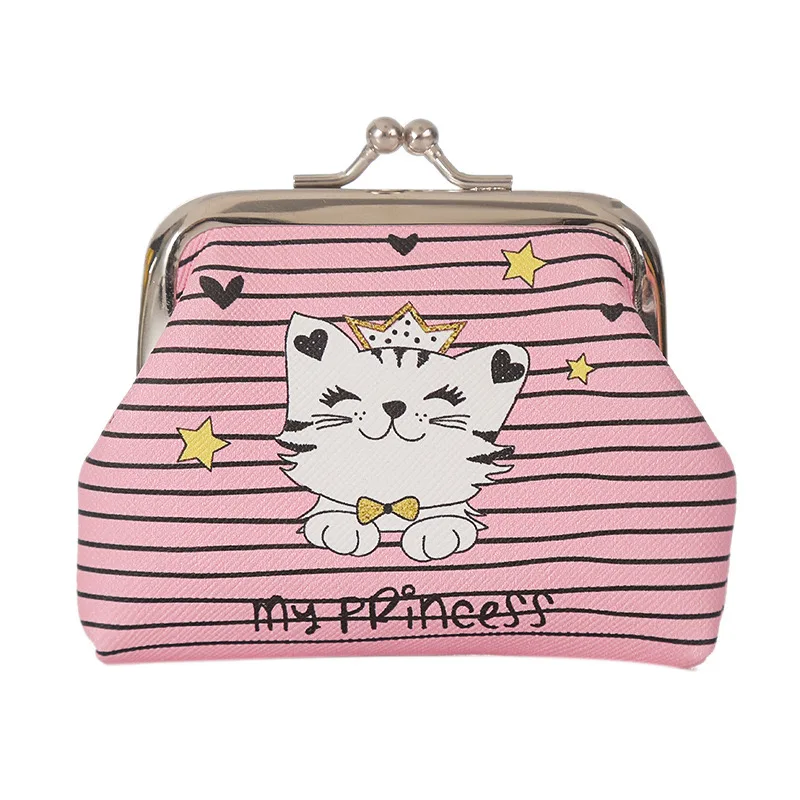 12 PCS Fashion PU Leather Coin Purse Lovely Kitty Woman Small Change Money Bags Holder Wallet Mini Pouch Souvenir