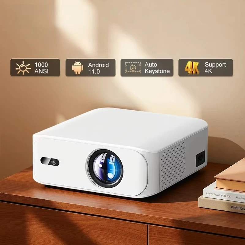 Touyinger L9W Ultra Portable 4K Mini Projector, Full HD Cinema-Grade Video Projector with Bluetooth connectivity.