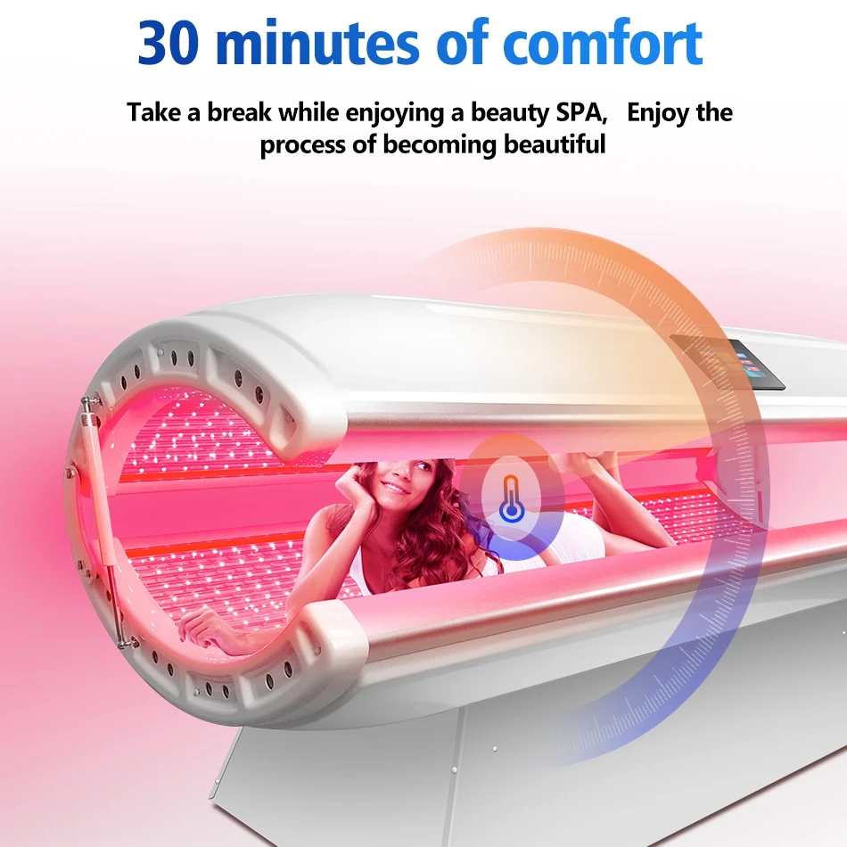 Spa Collagen Tanning Dental Irrigator Bed Full Body Contouring Red Light Spa Capsule Infrared LED Red Light Therapy Bed Pulse