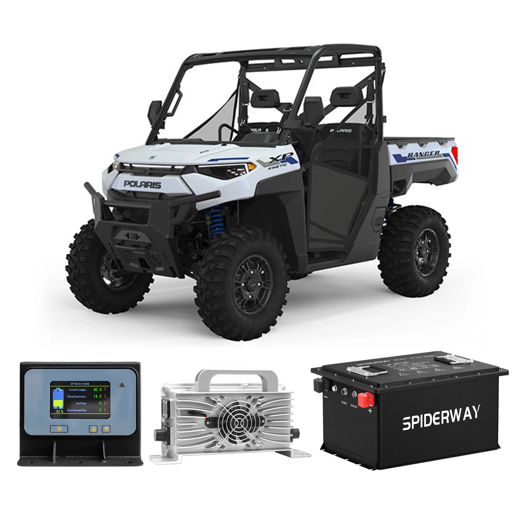 36V(38.4) 105Ah Golf Cart LiFePO4 Lithium Battery With 36V 25A Fast Charger for Golf Cart Sloar Marine Off-Grid