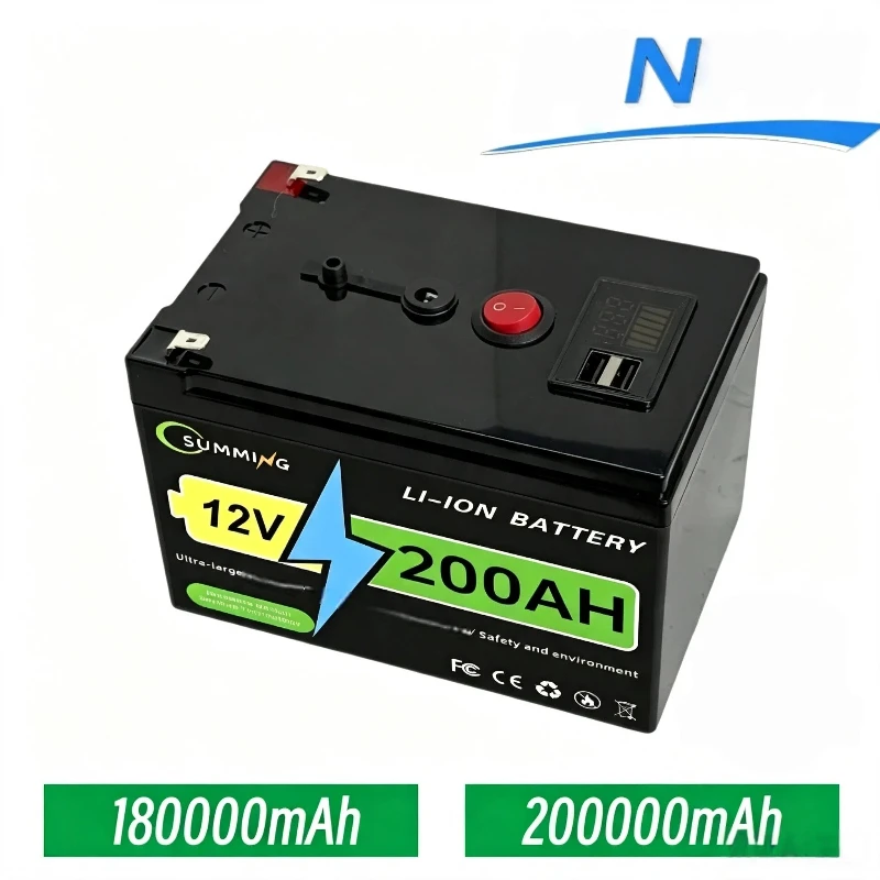 Fast charging 12v Lifepo4 battery solar energy storage lithium battery 100AH 200AH 300AH household energy storage power supply
