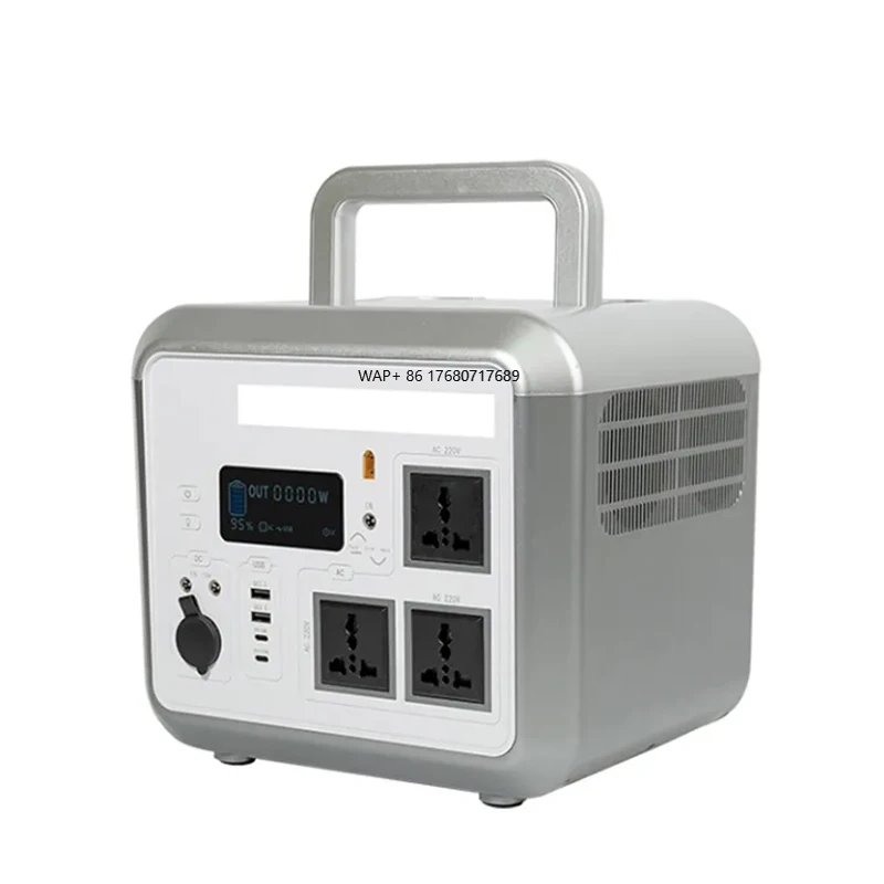 1200W LiFePO4 Solar Generator Portable Power Station, Large Capacity, Fast Charging with 11 Ports, Suitable for Outdoor Camping