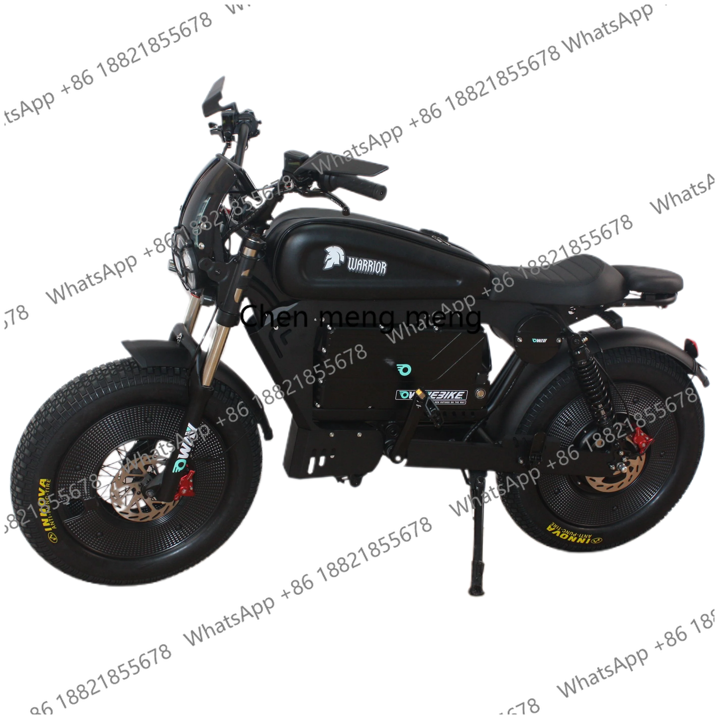 Motor Electric Snow Moutain Bikes 60V  Fat Tyre 20*5.0 Black Warrior Fatbike Ebi