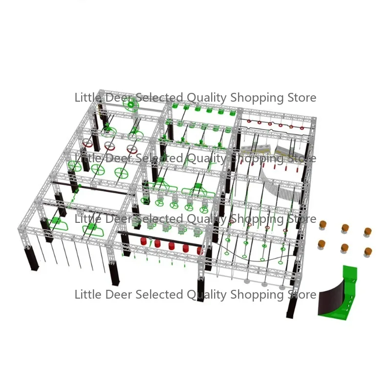 Adult Obstacle Course / Ninja Warrior for TV Show / Cheap Ninja Warrior /