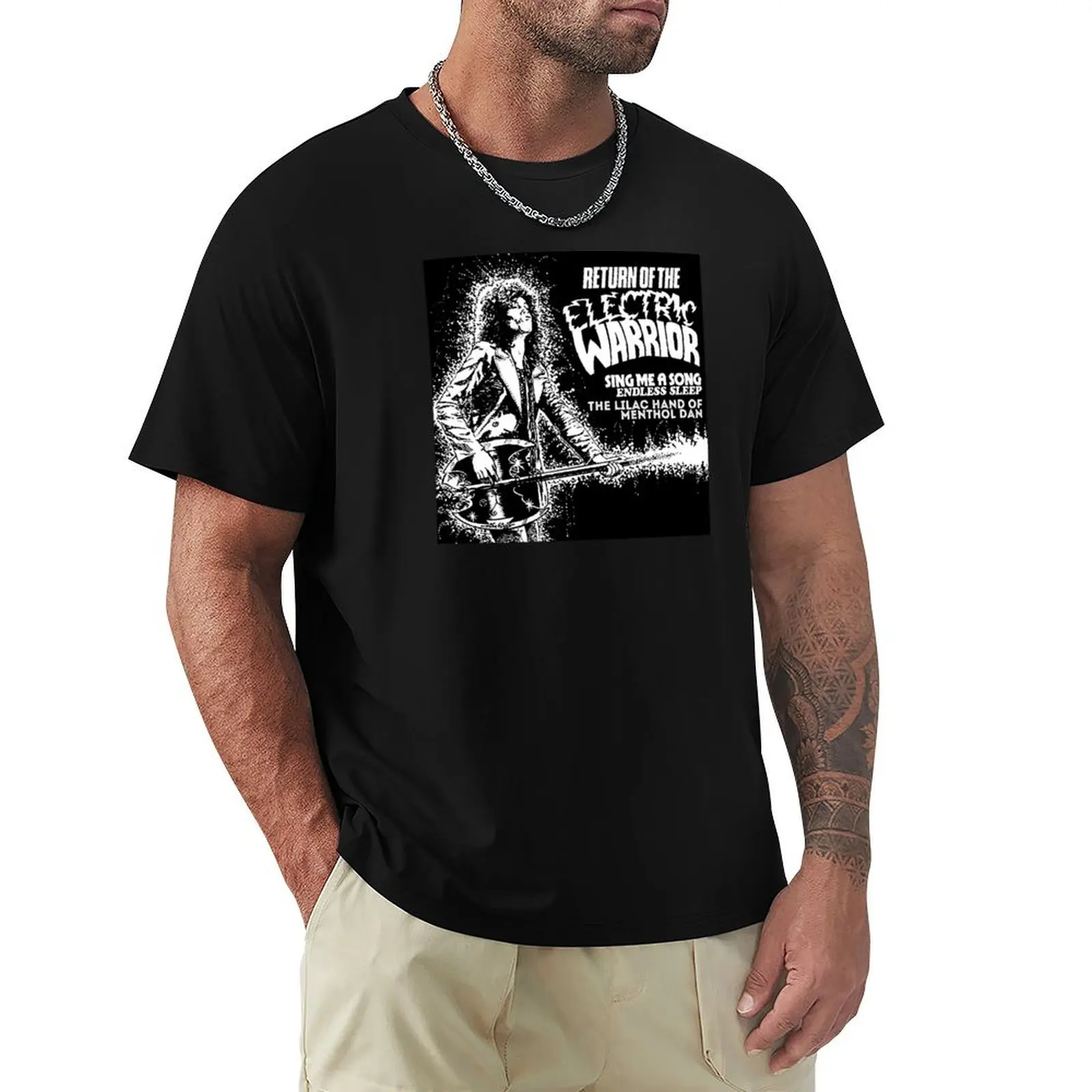 Márc Bólán Return Of The Electric Warrior T-Shirt Streetwear Print Tee Shirt