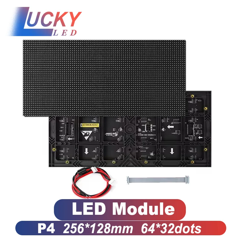 LED Pixel Display Indoor P4 256×128mm SMD2121 3840HZ RGB P2 P3 LED Video Wall Matrix For Business Event LED Screen Panel Module