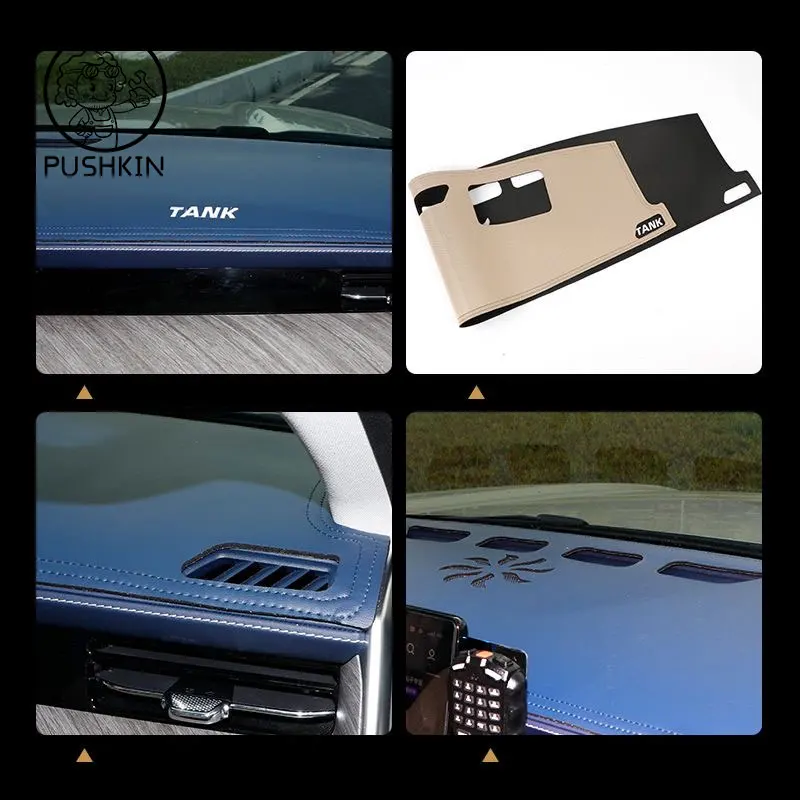 RHD For GWM TANK 500 2024 2025 Car Dashboard Cover Avoid Light Pad Instrument Panel Mat Case Carpets Accessories