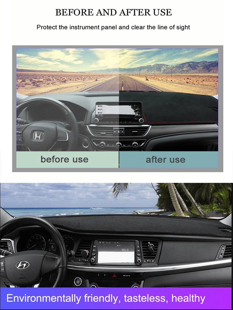 For Chery QQ6 Jaggi S21 2006-2010 Accessories Dashmat Dashboard Cover Instrument Panel Insulation Sunscreen Protective Pad