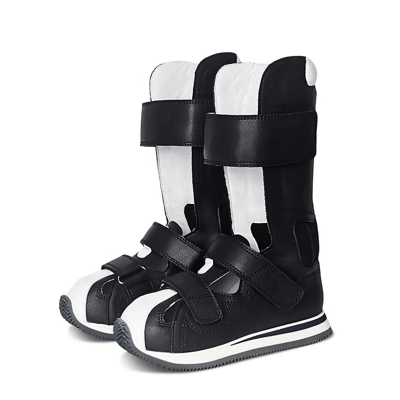 Customizable Kids Boy Girls Physiotherapy Orthopedics AFO Shoes Cerebral Palsy Children Black Corrective Orthotic Footwear