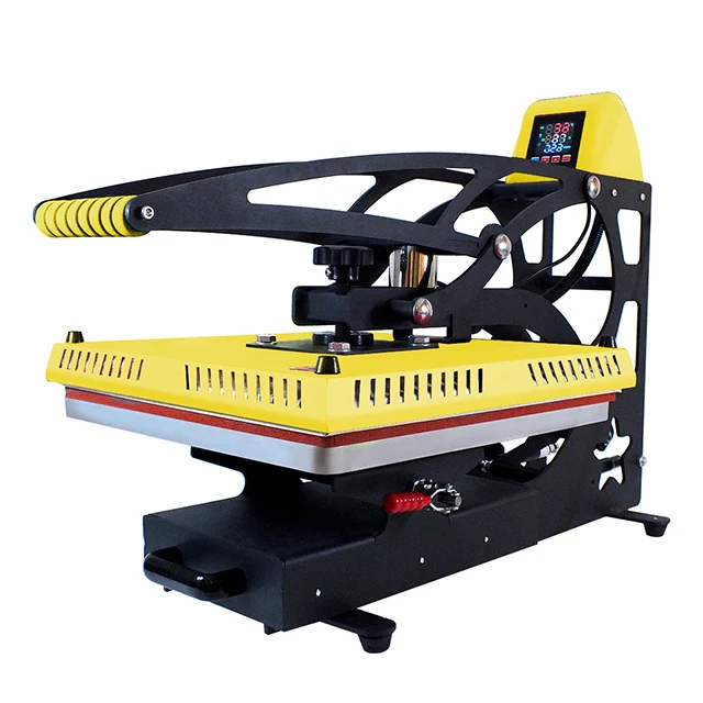 Automatic turn on magnetic 16x20 slide out sublimation t-shirt transfer 40x50cm semi-automatic hot press with drawer