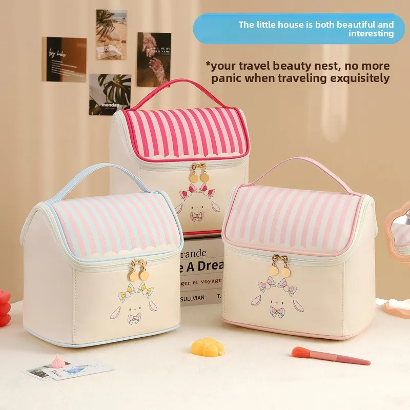 Small house cosmetic bag large capacity high value portable waterproof travel storage bag fun toilet bag storage