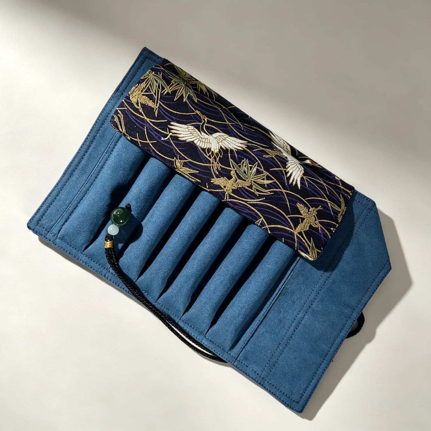 5-hole 7-hole Pen Roll; Handmade Fabric Portable Pen Storage Pen Pouch Pen Bag Pen Roll