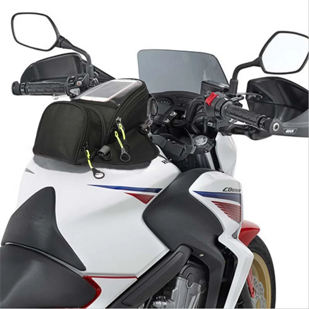 Motorcycle Oil Tank Storage Bag Touch Screen Phone Navigation Pocket Portable Multifunctional Fuel Tank Carry Pack Riding Parts