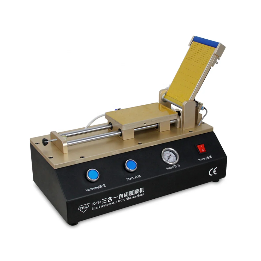 3-in-1 Automatic OCA Film Laminating Machine 765 Built-in Vacuum Pump And Air Compressor For Mobile Phone LCD Screen Repair
