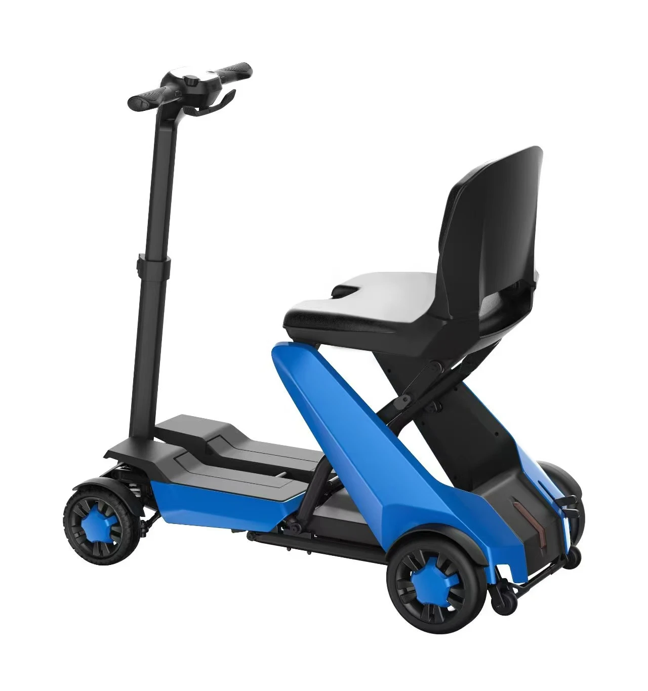 Low Noise Ergonomic Design Powered Mobility Quick Charge Remote Fold Lightweight Portable Travelling Electric Scooter