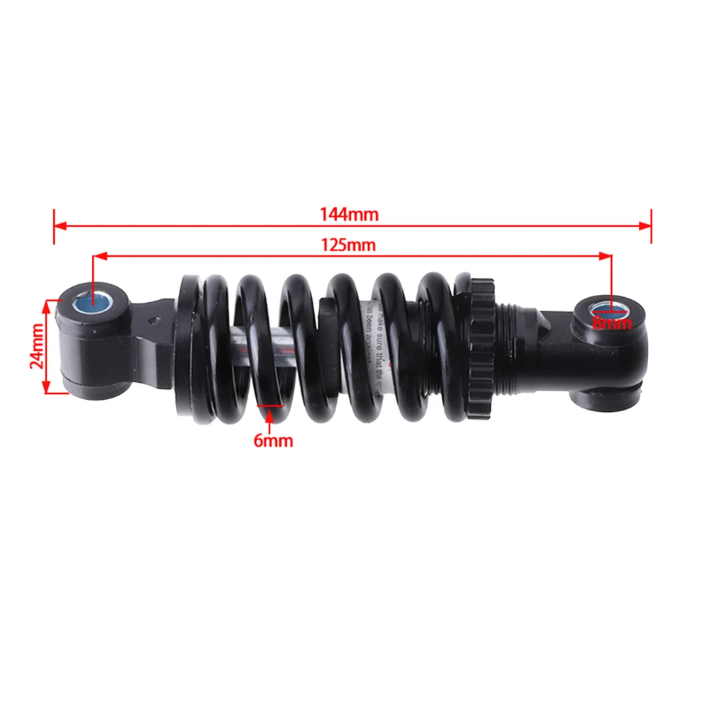 125MM Adjustable Spring Shock Absorber Rear Bicycle Suspension for Mountain Bike Folding Bike Electric Scooter Replacement Parts
