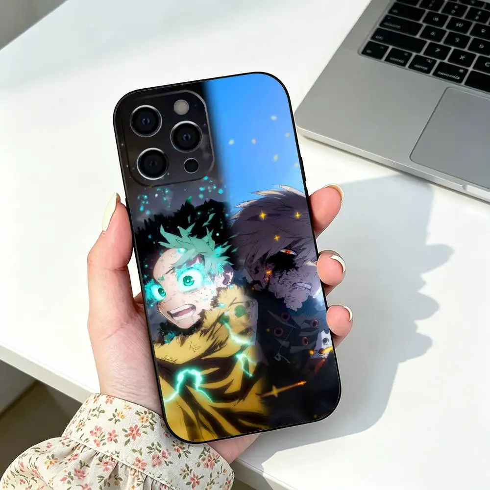 Hot MY-Hero Academia -a Phone Case For iPhone 17,16,15,14,13,12,11 Pro Max,16/15/14Plus,XS Soft Black Cover