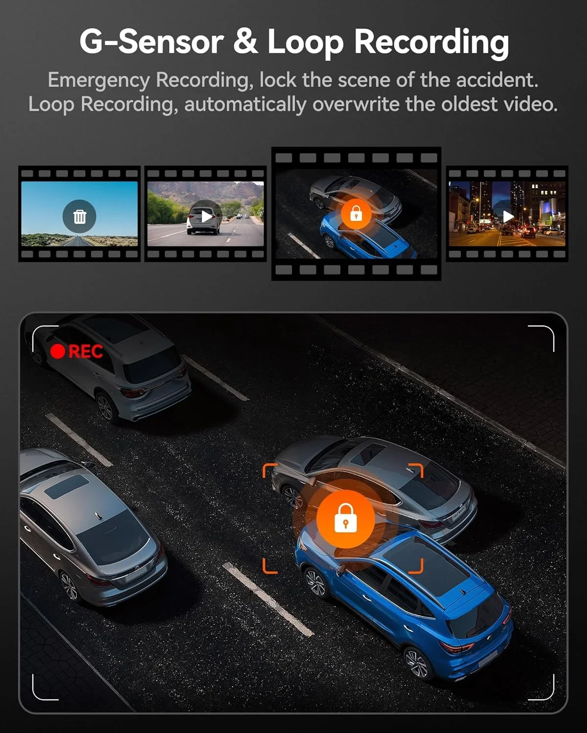 I07 4k 3 Channel Cameras Car Black Box Night Vision Mirror Dash Cam With Wifi Gps