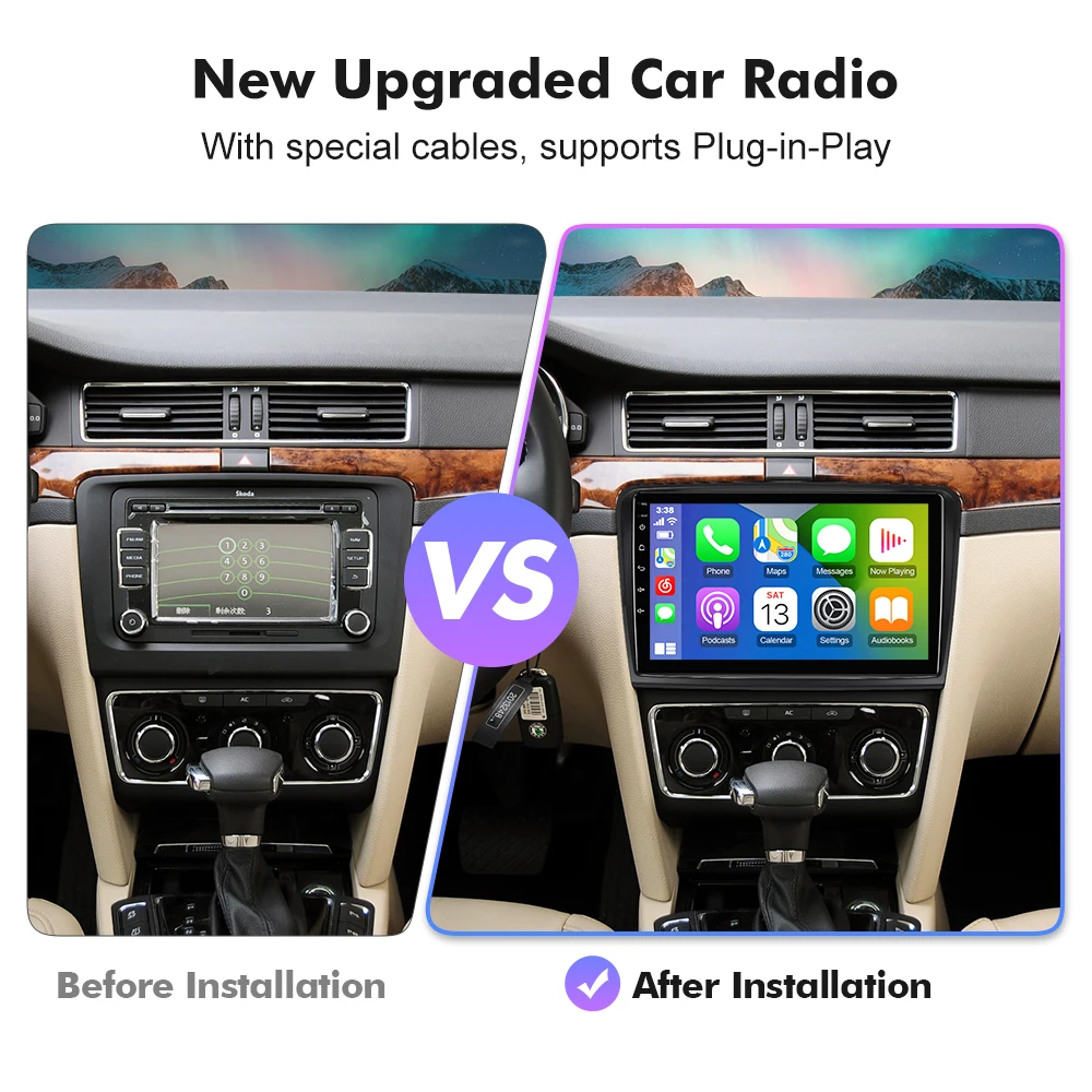 2026 New! 10.1 Inch Isudar Android 14 Car Radio For Skoda Superb 2 B6 2008-2014 Carplay Auto Stereo GPS Camera LTE No 2din