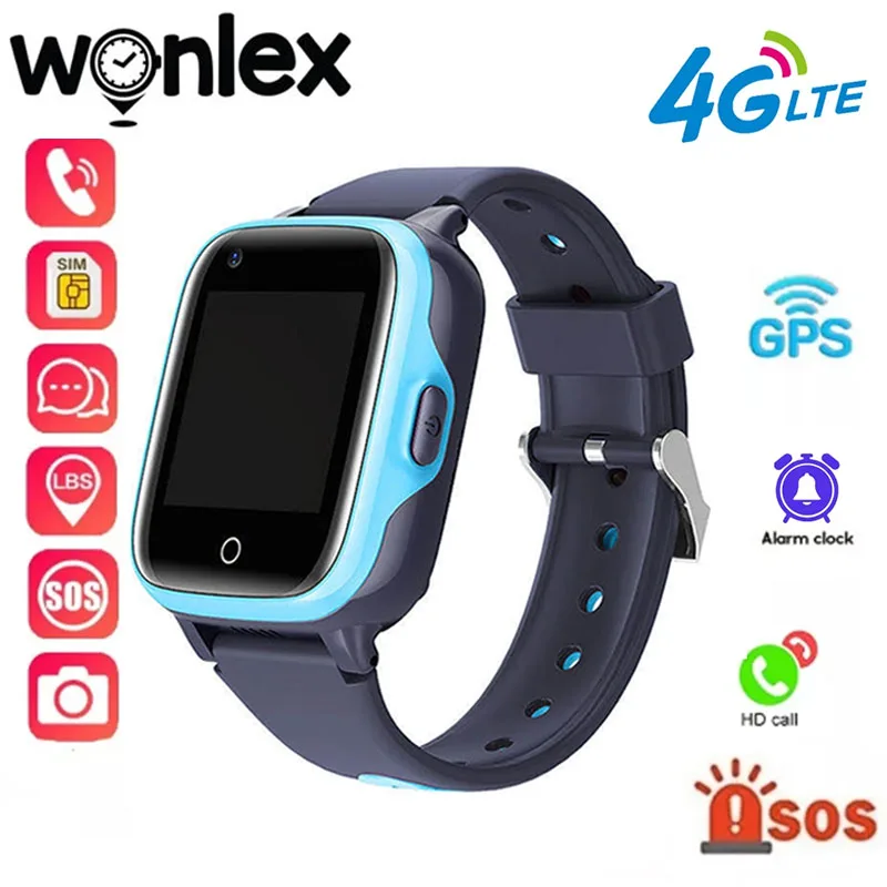 Wonlex Smart Watch Children GPS WiFi Location Anti Lost Tracker 4G SOS Call Class Mode Kids Smart Watch With Video Call Camera