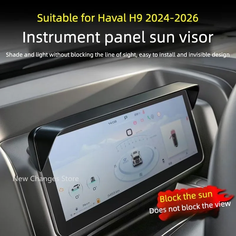 Dashboard Sun Shade Visor Cover For Second Generation Haval H9 Instrument Screen Anti Glare Shield Car Interior Accessories