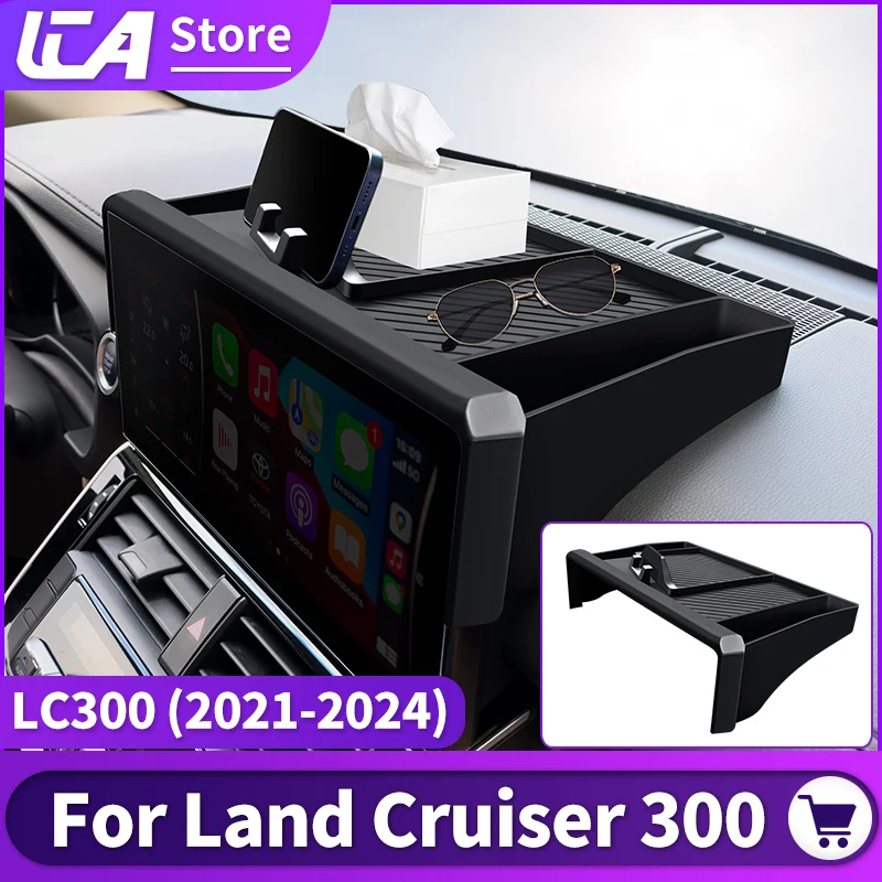 For 2021-2024 Toyota Land Cruiser 300 Multimedia display Back Storage Protection sleeve cover LC300 Interior upgrade Accessories