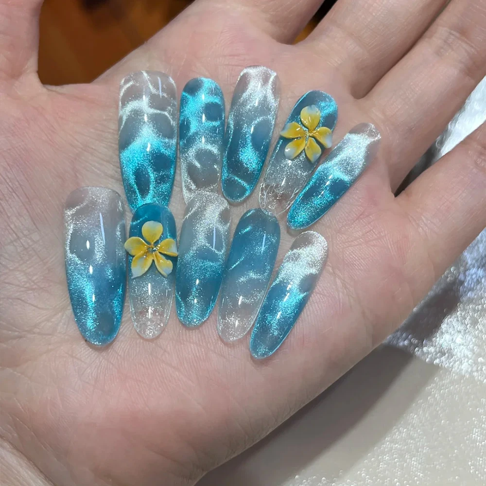 20pcs New Round Magnetic Beads for Nail Art Water Ripple Cat Eye Magnetic Gel Magnet Beads Magnet Balls Ocean Nail Salon Tools#&