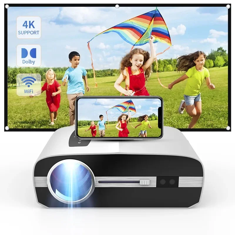 Hot OEM/ODM High Quality 13000 Lumens Projector Hd 4K 1080P Home Theater Portable Super Bright LED Projector