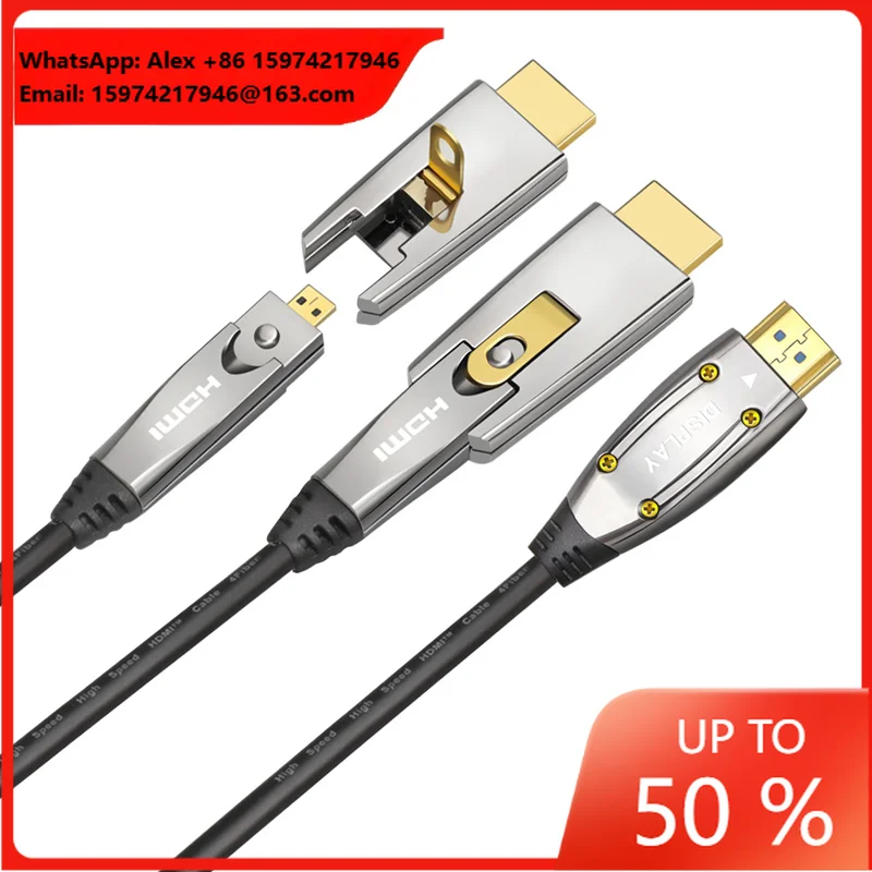 Wholesale Customized High Quality 4K HDMI Adapter Cable 1080p AOC HDMI For Computer Phone Av HDTV PVC Jacket